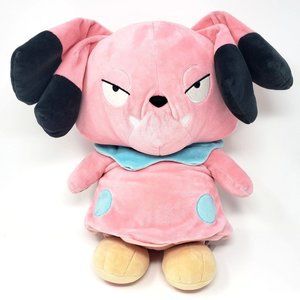 Build-A-Bear Pokemon SNUBBULL BABW Pink Plush Stuffed Animal Dog W/ Sound